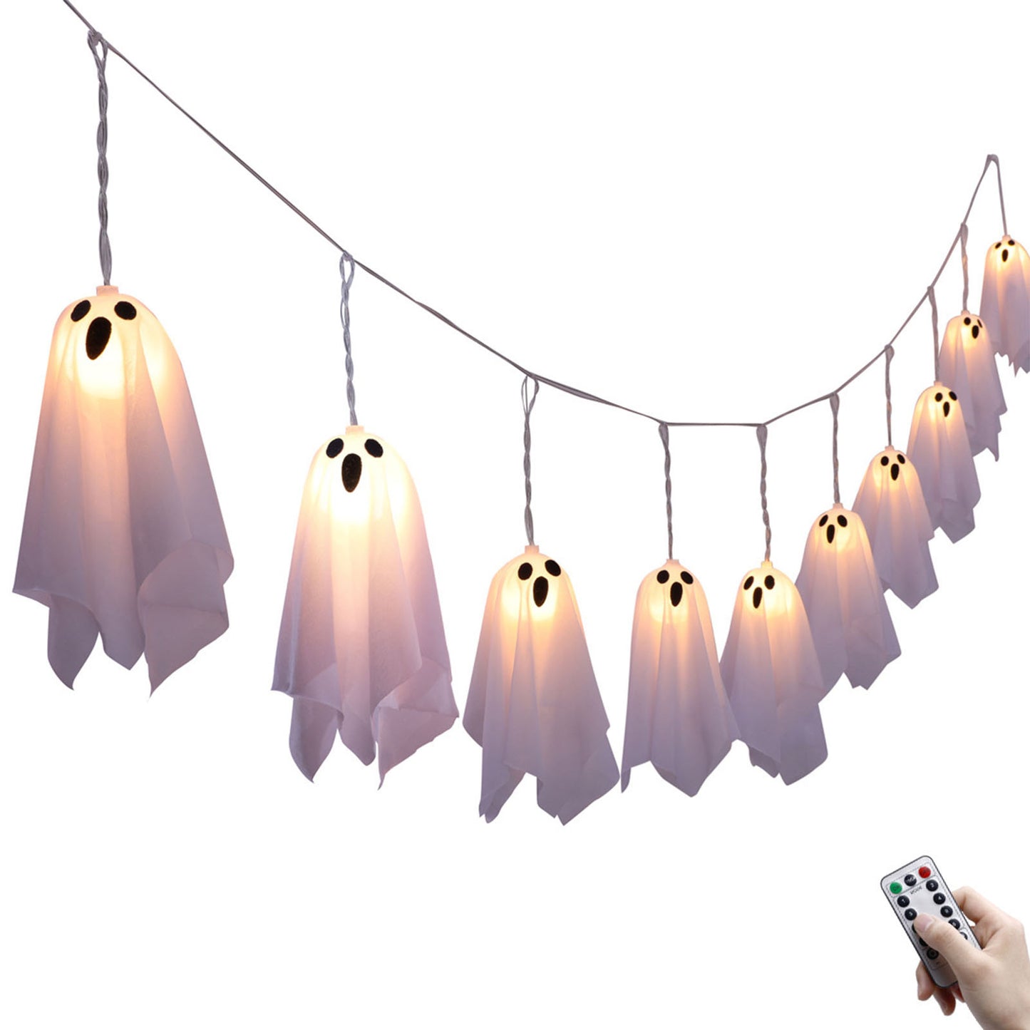 π» Halloween Special! Ghost String Lights: Light up your fun Halloween night!