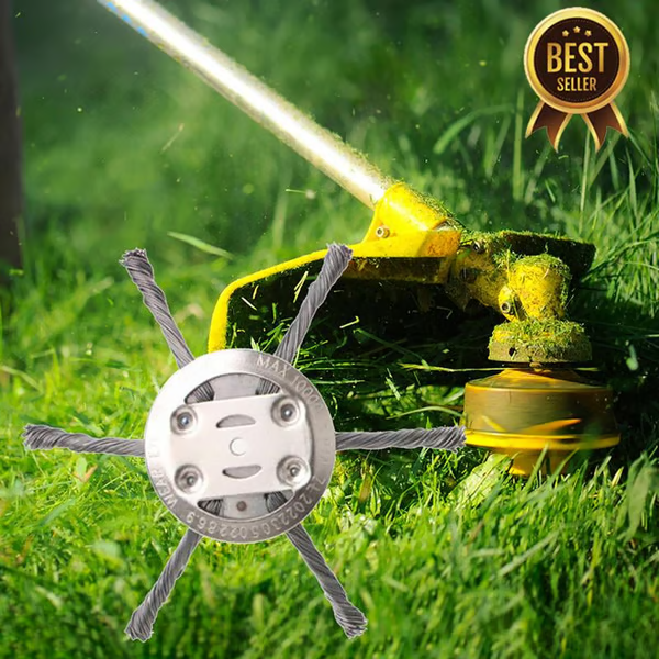 🛠️6 inch Steel Wire Brush Cutter Trimmer Head