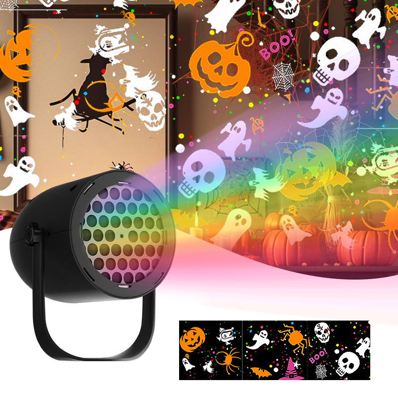 🎁 Christmas Projection Lamp 5V/1A with 16 Patterns USB Powered for Home 🎅