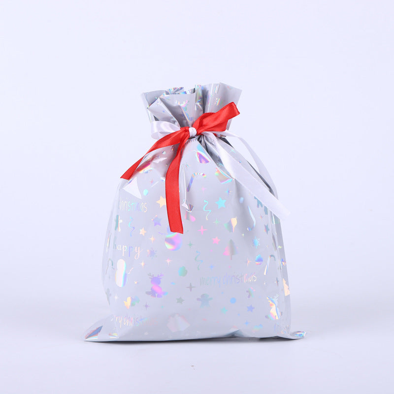 🎁 Christmas Drawstring Gift Bags🎄 — Assorted Sizes for Easy Holiday Wrapping
