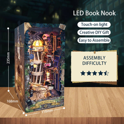 DIY Book Nook Kit - Magic Night Alley