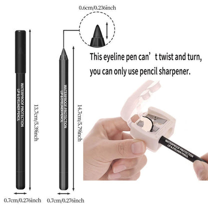 14-Pack Eyeliner Pencil Waterproof Colored Gel Liners with Metallic & Shimmer Finishes Smudge-Proof