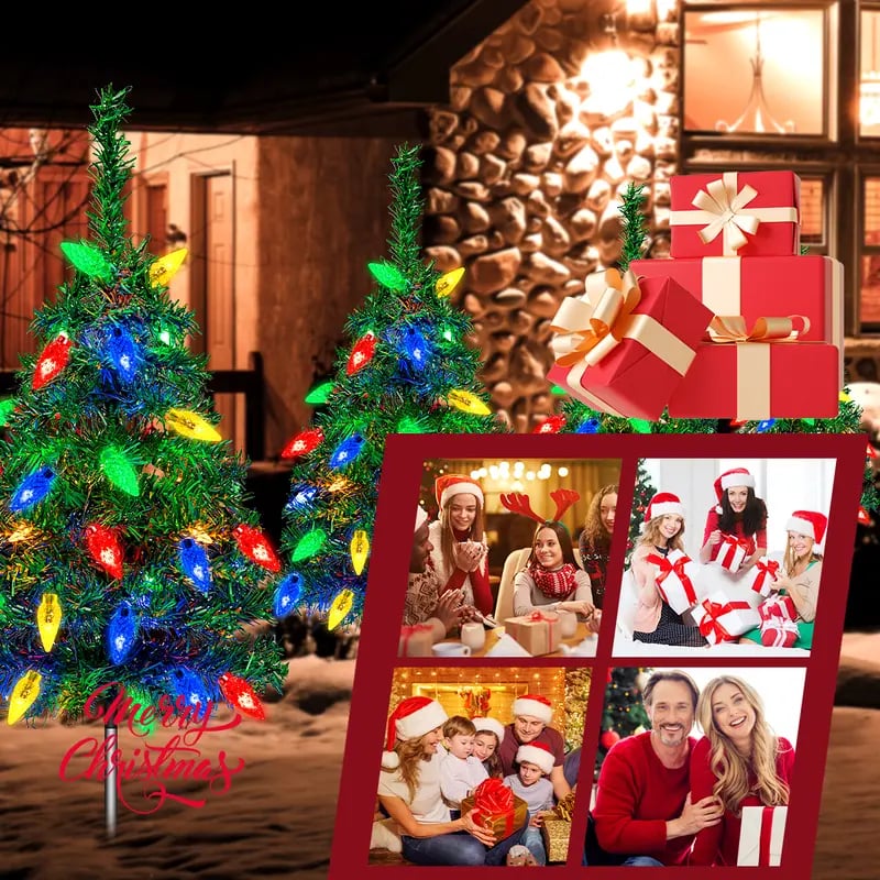 🎄Christmas Flash Deal 🎁 4-in-1 Aurora Haven Solar Powered Christmas Tree