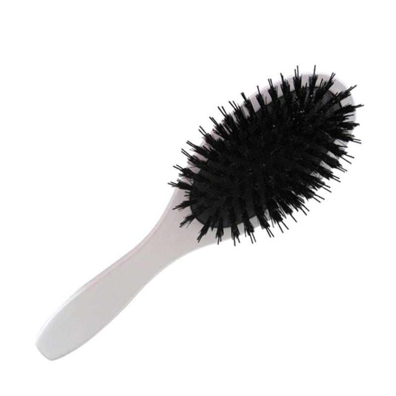Boar Bristle Brush with Nylon Bristles and Microsphere Massaging Tips