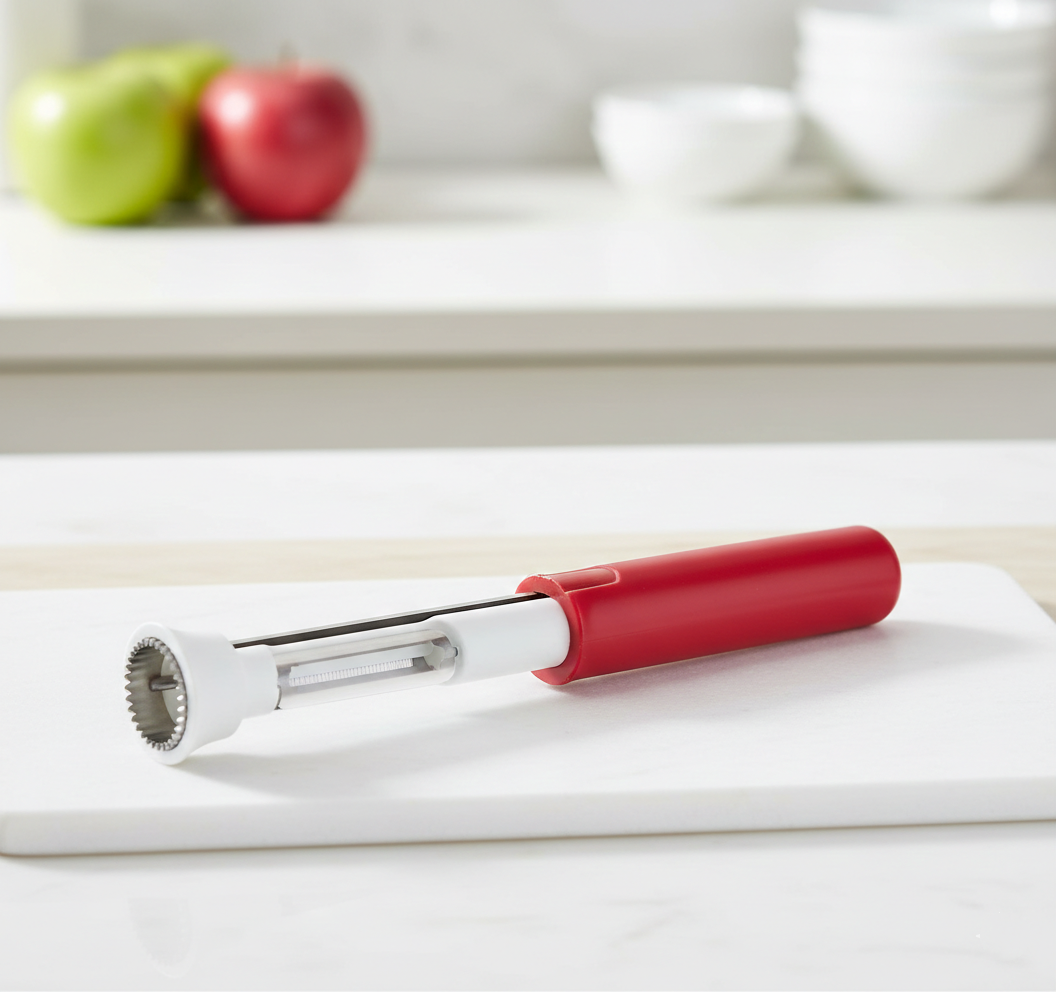 2 in 1 Apple Corer and Peeler - Stainless Steel Fruit Corer