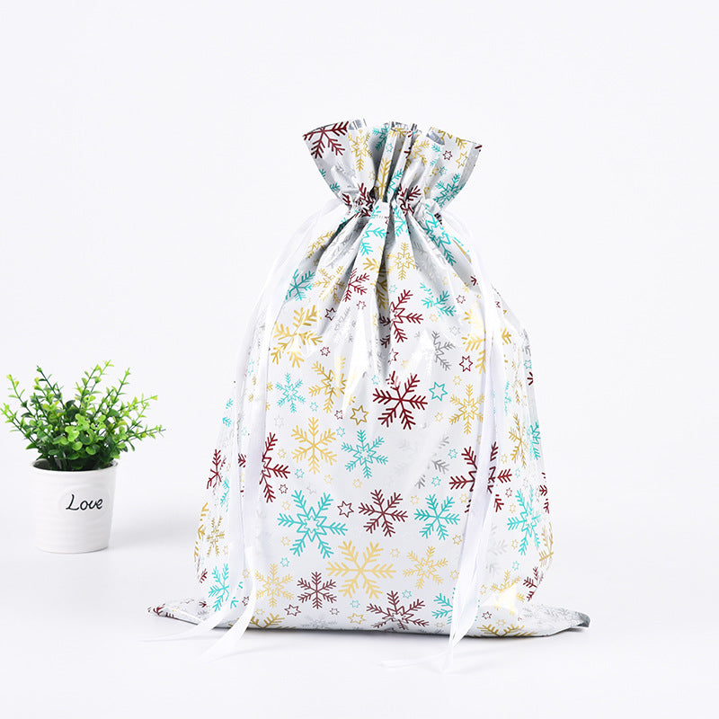 🎁 Christmas Drawstring Gift Bags🎄 — Assorted Sizes for Easy Holiday Wrapping