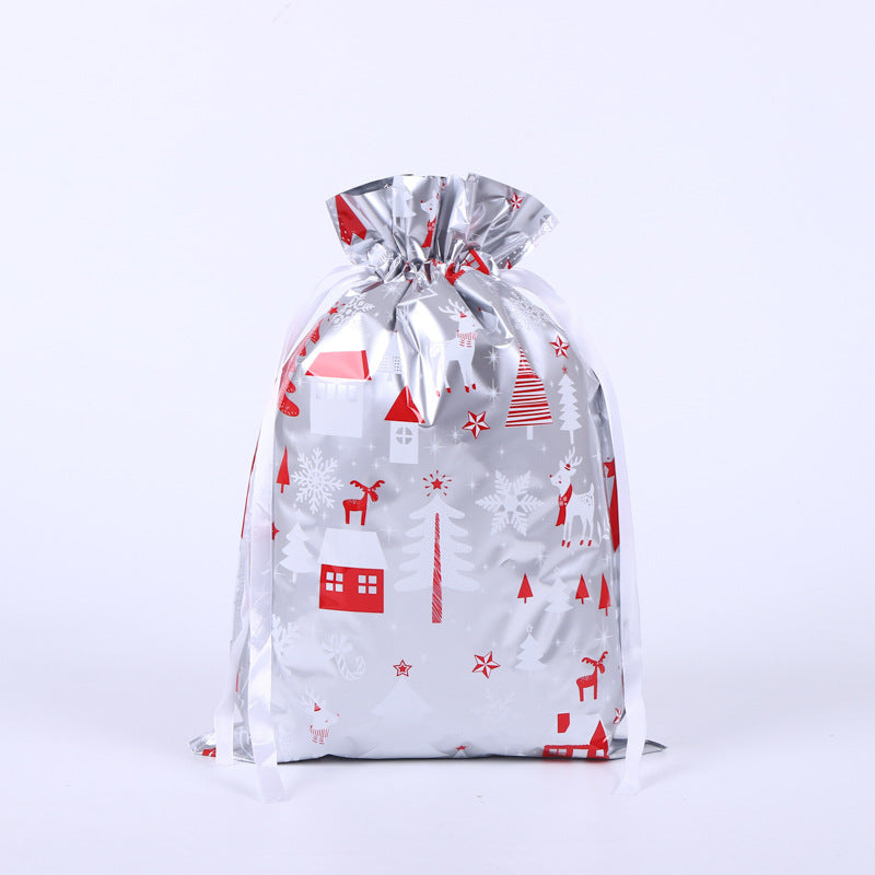 🎁 Christmas Drawstring Gift Bags🎄 — Assorted Sizes for Easy Holiday Wrapping