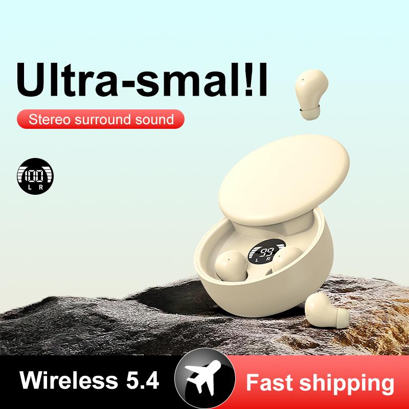 Final 3 Hours: 60%OFF🔥Mini Invisible Bluetooth 5.4 Earbuds – True Wireless Sleep Headphones🎧
