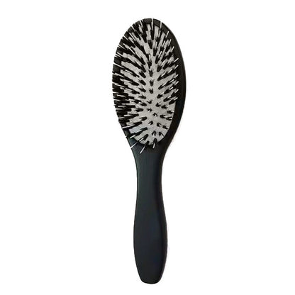 Boar Bristle Brush with Nylon Bristles and Microsphere Massaging Tips