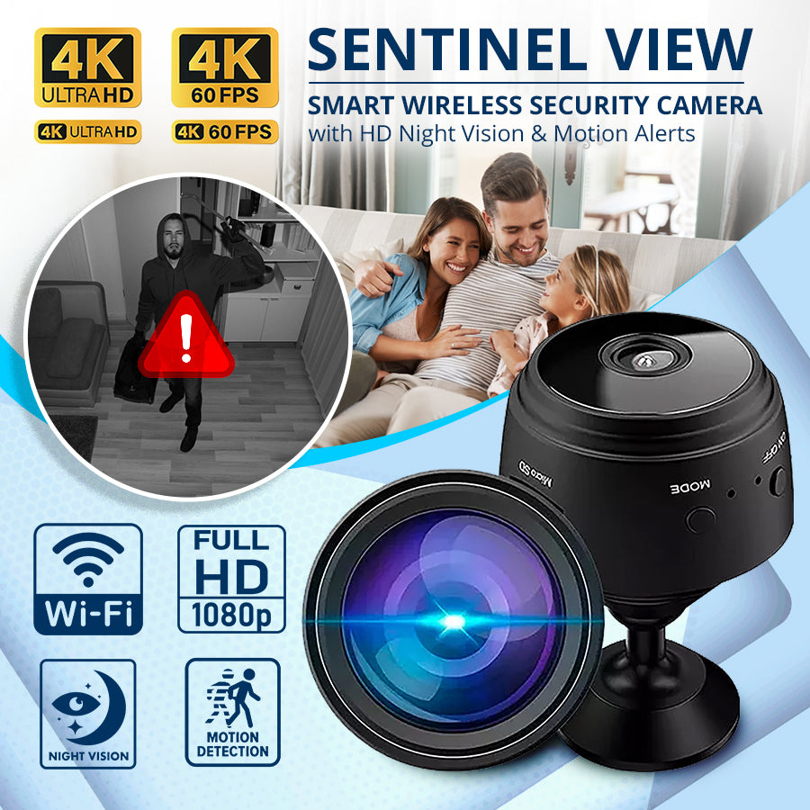 Seurico™ - Smart Wireless Security Camera with HD Night Vision & Motion Alerts