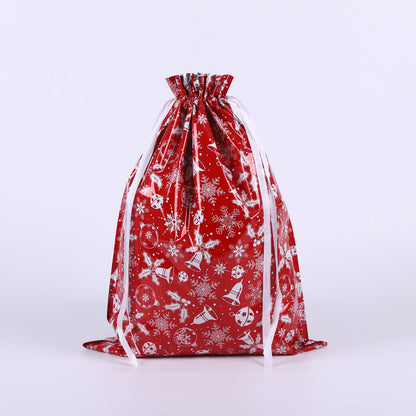 🎁 Christmas Drawstring Gift Bags🎄 — Assorted Sizes for Easy Holiday Wrapping