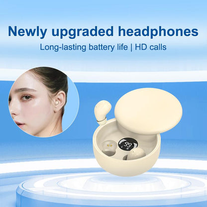 Final 3 Hours: 60%OFF🔥Mini Invisible Bluetooth 5.4 Earbuds – True Wireless Sleep Headphones🎧