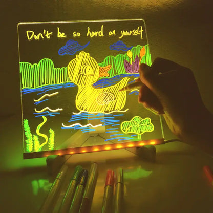 🎄 Christmas Sale: Light-Up Acrylic Dry Erase Board! ✨
