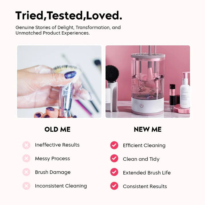 [🔥Flash Sale 49% OFF🔥] 30-second Automatic Makeup Brush Cleaner for Ageless Skin & Pristine Makeup