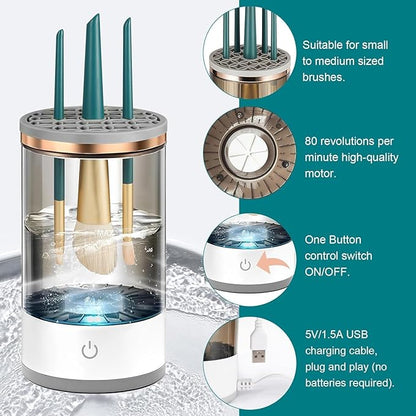[🔥Flash Sale 49% OFF🔥] 30-second Automatic Makeup Brush Cleaner for Ageless Skin & Pristine Makeup