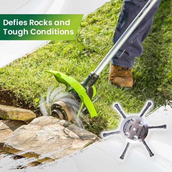 🛠️6 inch Steel Wire Brush Cutter Trimmer Head