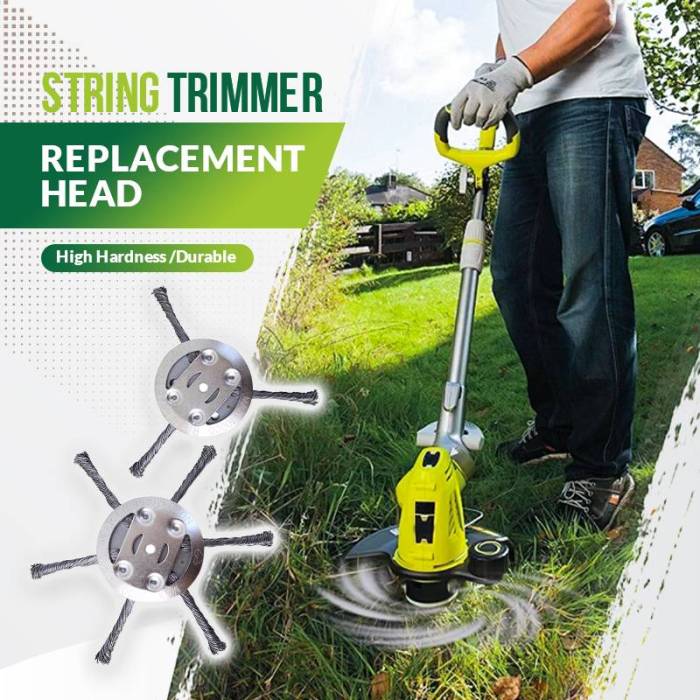 🛠️6 inch Steel Wire Brush Cutter Trimmer Head