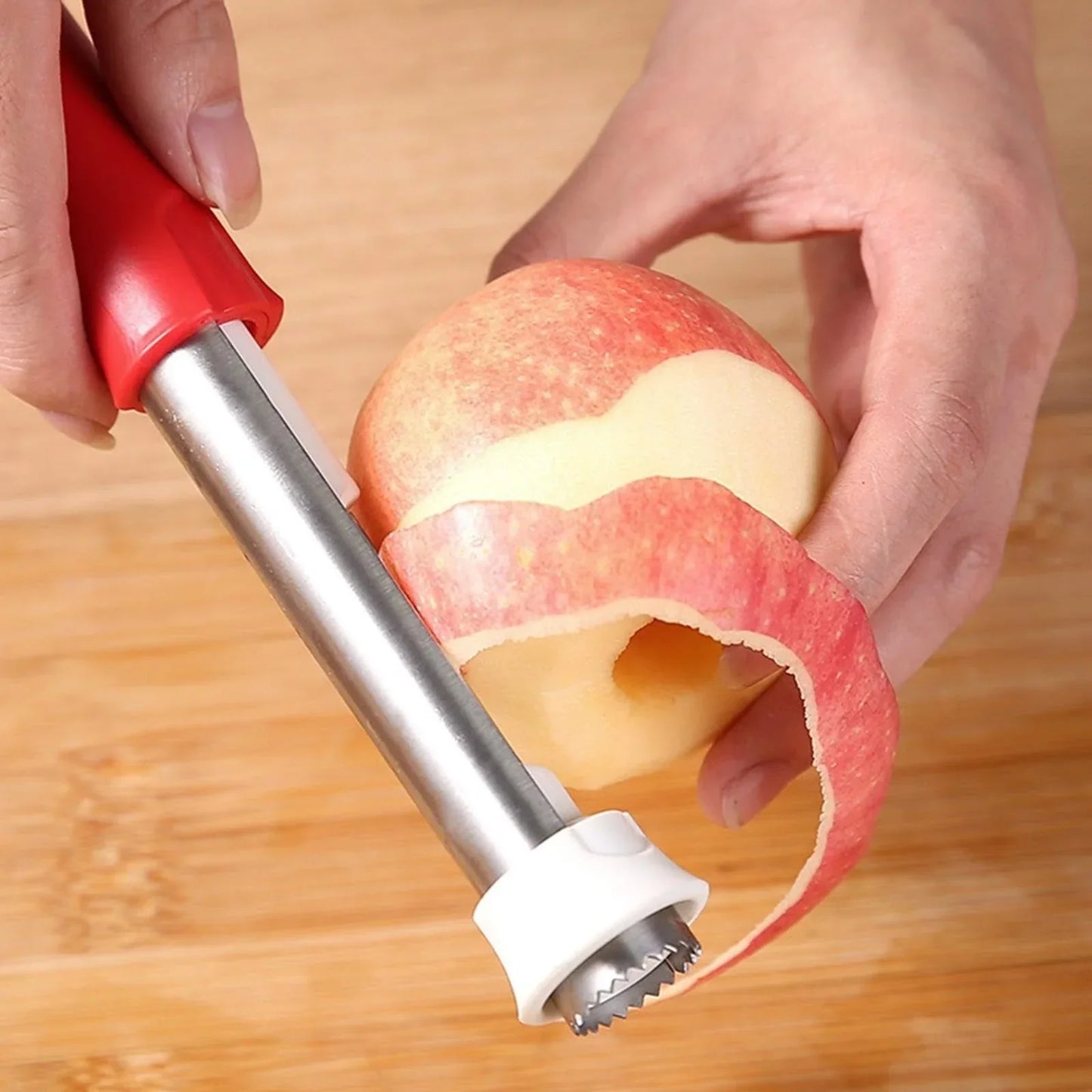 2 in 1 Apple Corer and Peeler - Stainless Steel Fruit Corer