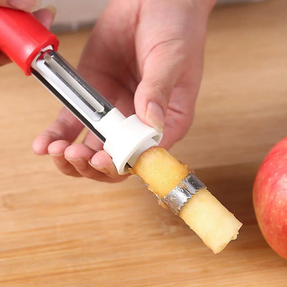2 in 1 Apple Corer and Peeler - Stainless Steel Fruit Corer